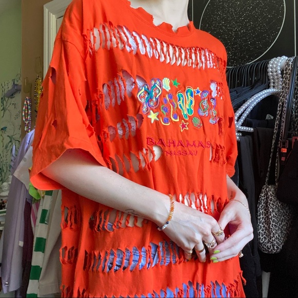 ✨SOLD✨ swimsuit orange cover up - Picture 4 of 10